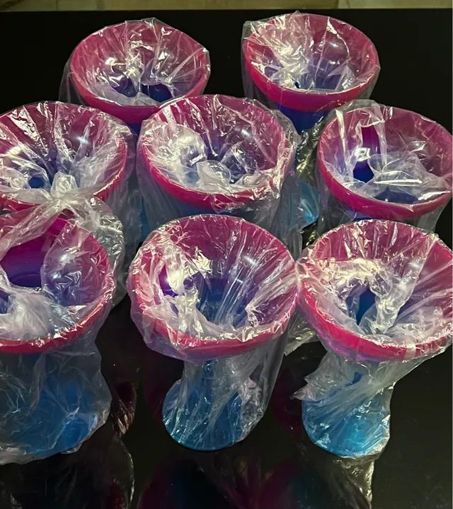 Kit 8 Taças De Margarita Degradê 350ml Carnav