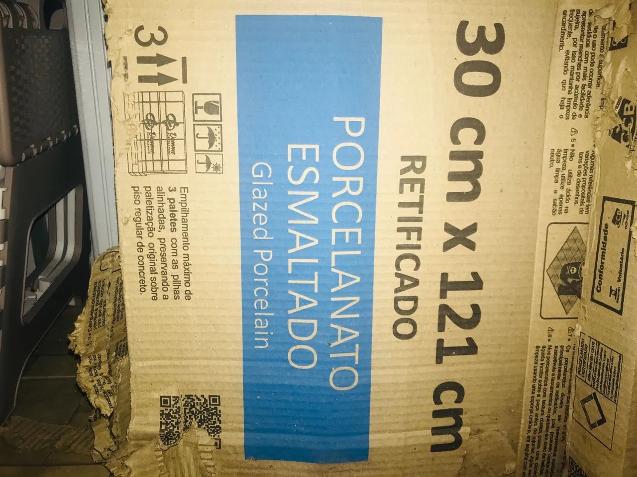 Porcelanato Esmaltado Retificado 30x121cm - Novo - Foto 5