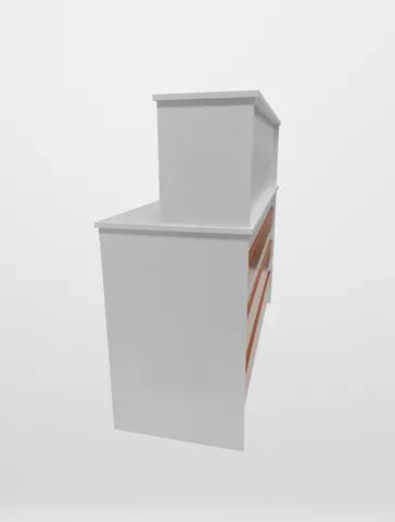 bancada de recepção reto canelado tampo de 15mm - Foto 3