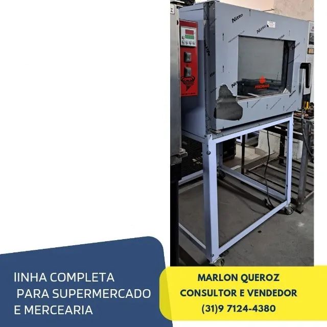 Forno de Padaria/Pizzaria a Gás 5 Esteiras Novo