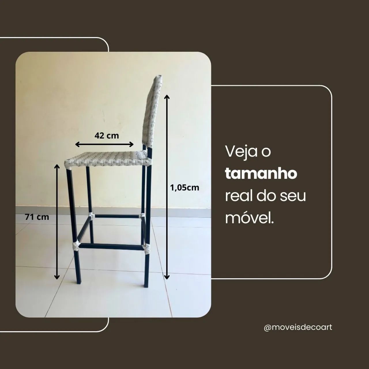 Banquetas em fibra e ferro - Foto 3