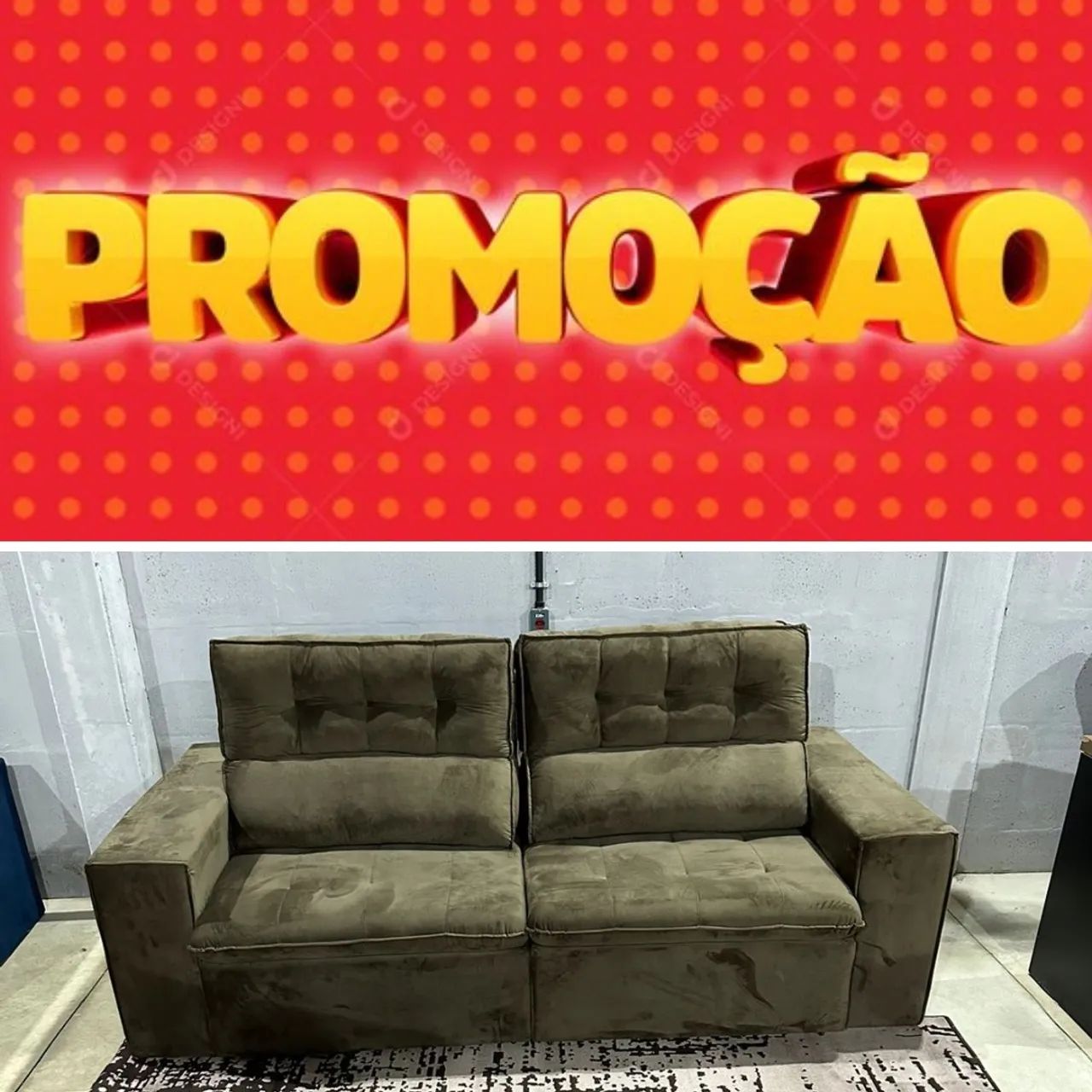 Sofá novo de fábrica super oferta 2,50m 5 lugares 