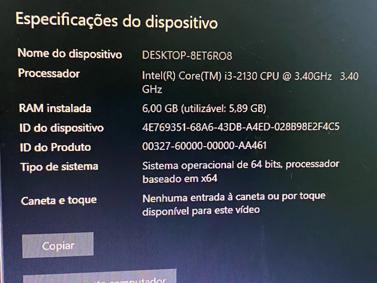 Computador-3,40 GHz, 4 Núcleos,6 GB DDR3 200GB, gabinete escritório preto - Foto 4