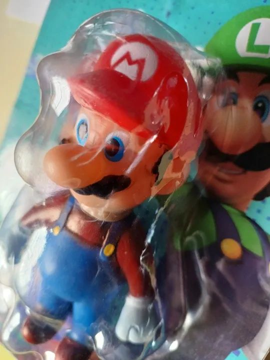 Figure Boneco Super Mario Bros Mario 14CM Importado Game Jogo - Foto 3