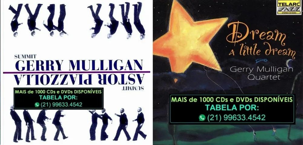 5 Cds do saxofonista Gerry Mulligan