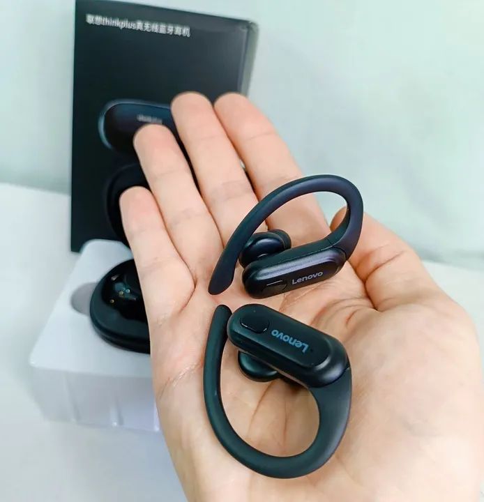 Fone LENOVO/Bluetooth 5.3/Gancho AURICULAR especial p/esportes/Graves++/6+25Horas bateria  - Foto 4