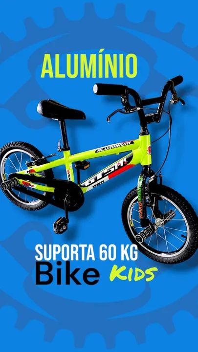 Bike Infantil GTSM Pro - Alumínio - Suporta 60kg