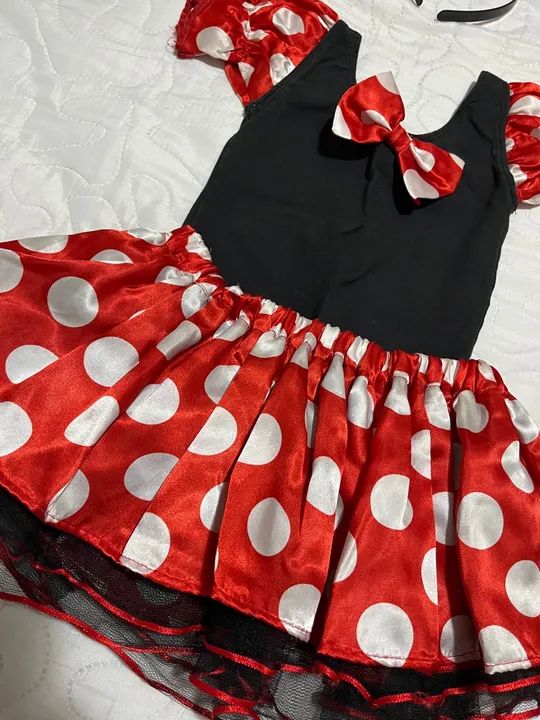 Fantasia Infantil Minnie Vermelha
