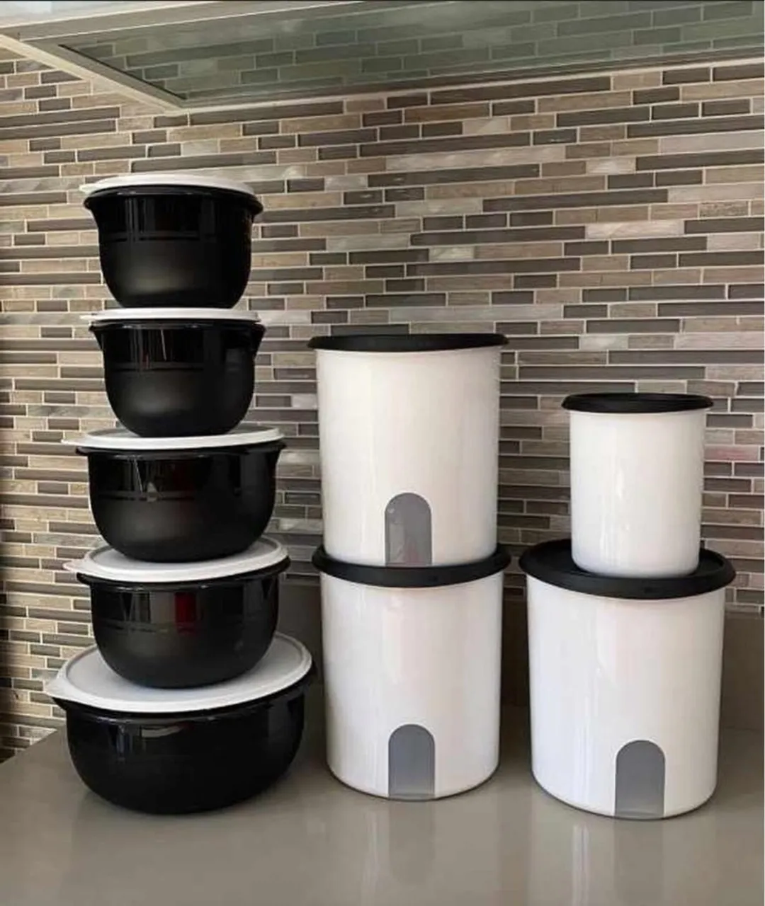 Conjunto de Potes Herméticos para Cozinha tupperwere.