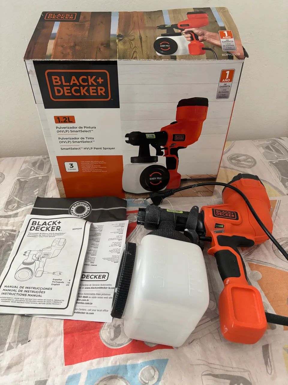 Pistola de pintar usada apenas 1 vez!! 