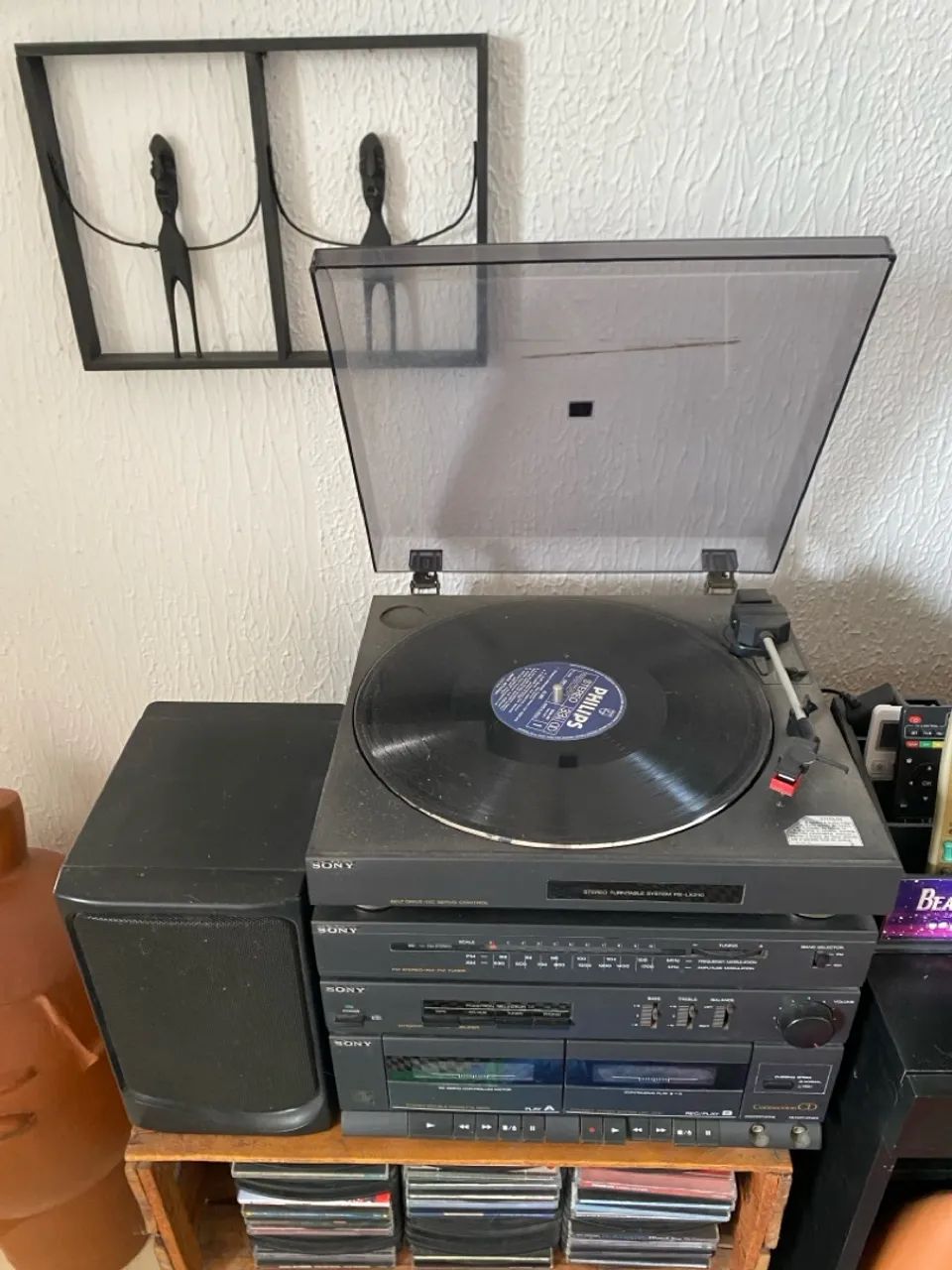 Som Sony Completo - Turntable, Amplificador e Toca-fitas - Foto 3