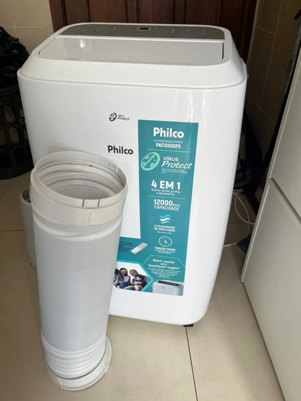 Ar Condicionado Portátil Philco PAC12000FS Virus Protect - Foto 2