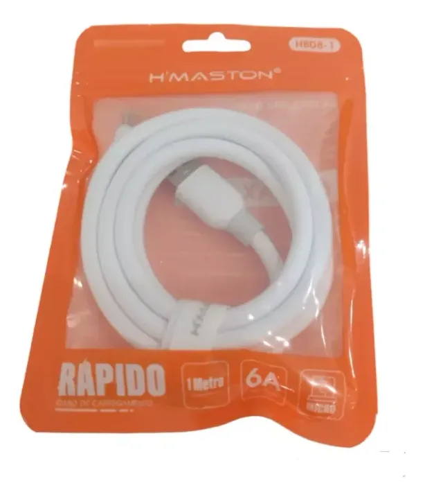 Cabo De Carga/dados De Silicone 6a Micro Usb Max Potência