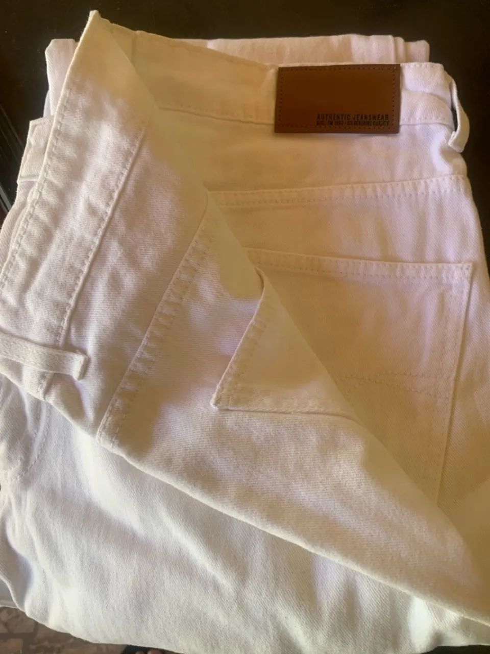 Calça Jeans Branca - Tamanho 46 - Foto 2