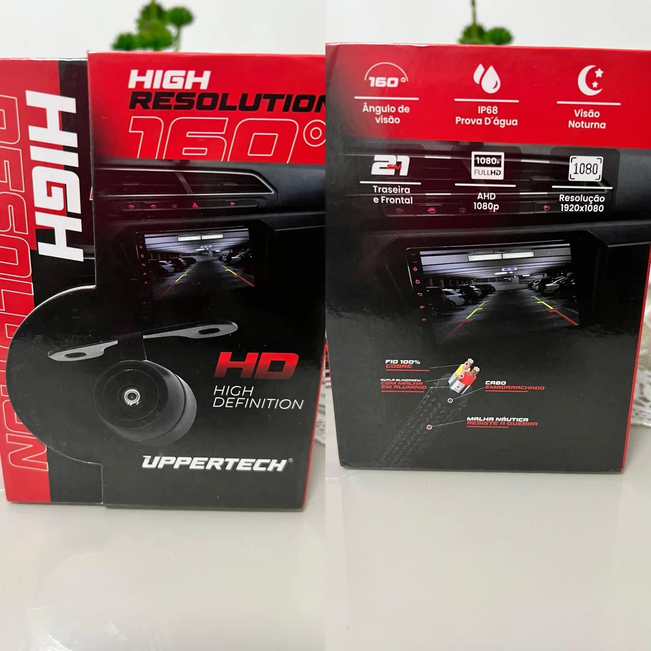 Câmera de Ré 160° HD para Carro com Visão Noturna