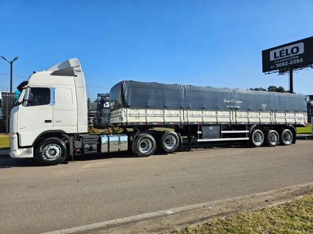 Volvo FH 460 6x2 Globetrotter Ano 14 teto alto aut + Graneleiro Randon Ano 16 12.40 x 1.80 - Foto 6