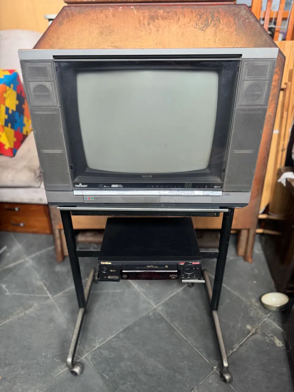 Vintage Phillips Trendset TV from the 80s! Rarity for collection!64418592855809122
