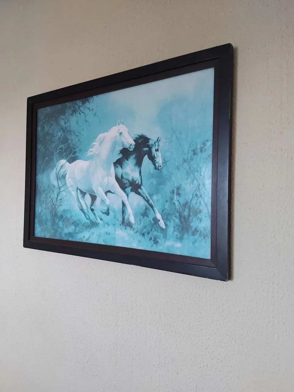 Quadro Decorativo Cavalos em Fuga