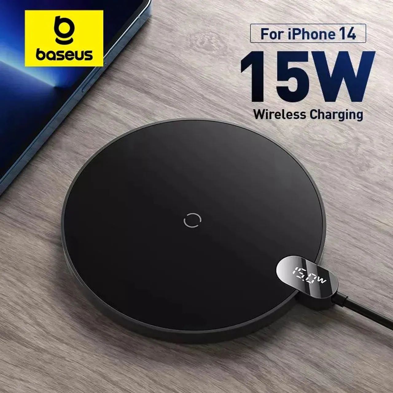 Carregador Wireless Baseus 15W para iPhone 14