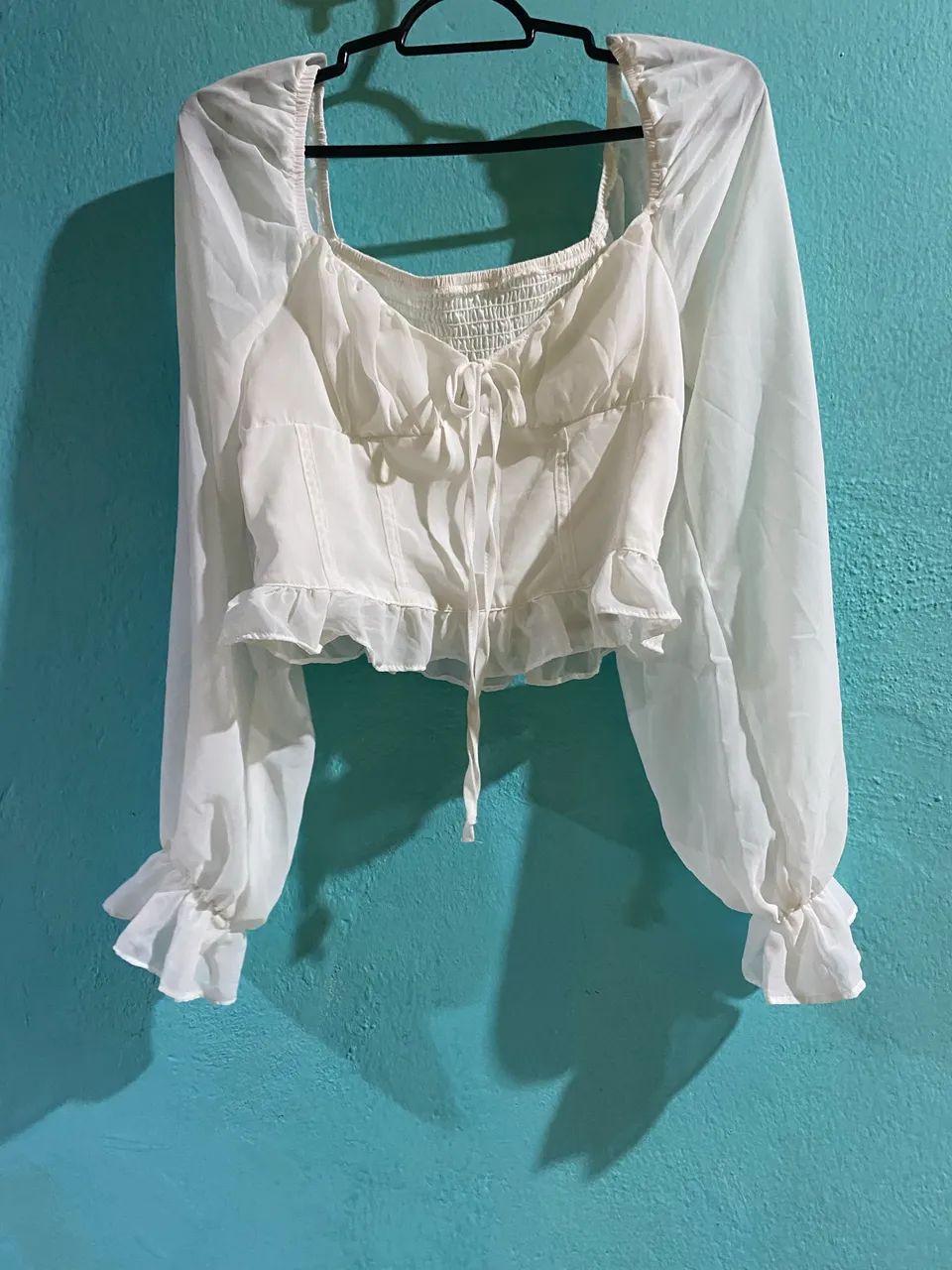 Blusa feminina nova camponesa romântico vintage