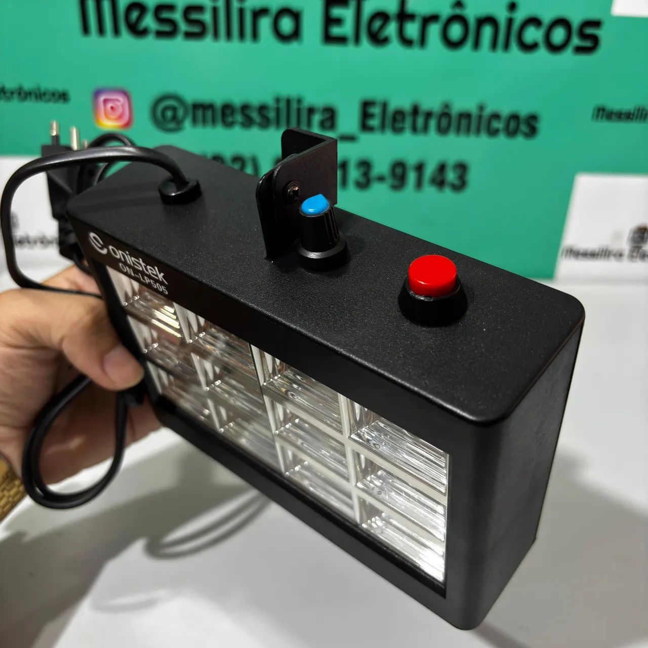 Mini refletor de led estroboscópica bivolt 13 leds - Foto 3