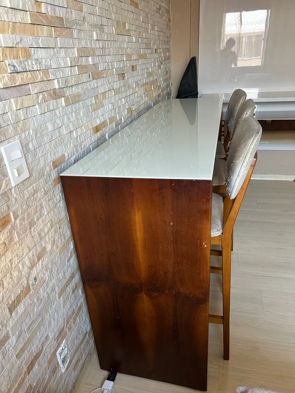 Bancada com tampo de vidro  - Foto 2