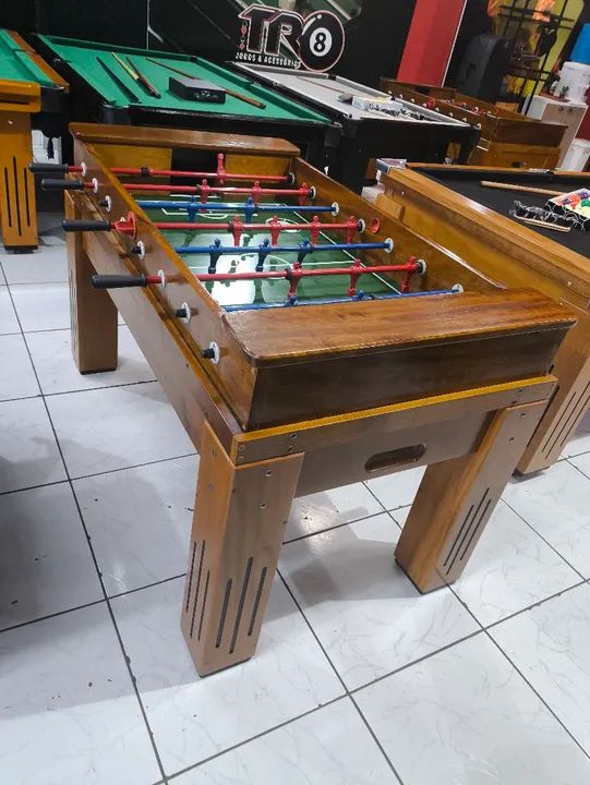 Mesa de Pebolim Madeira Maciça  - Foto 3