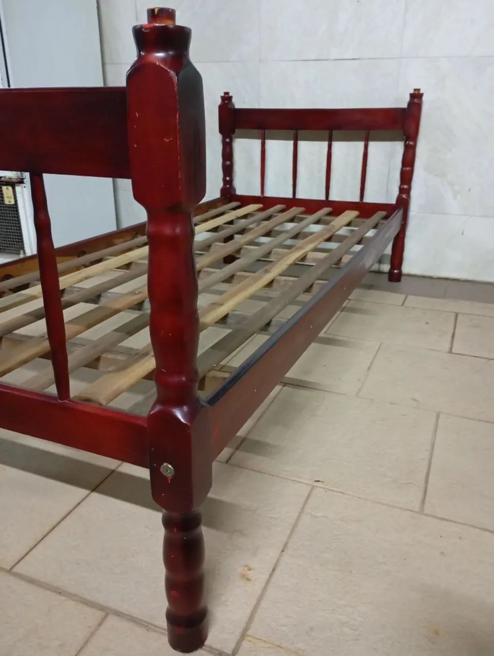 Cama de madeira maciça solteiro  - Foto 5
