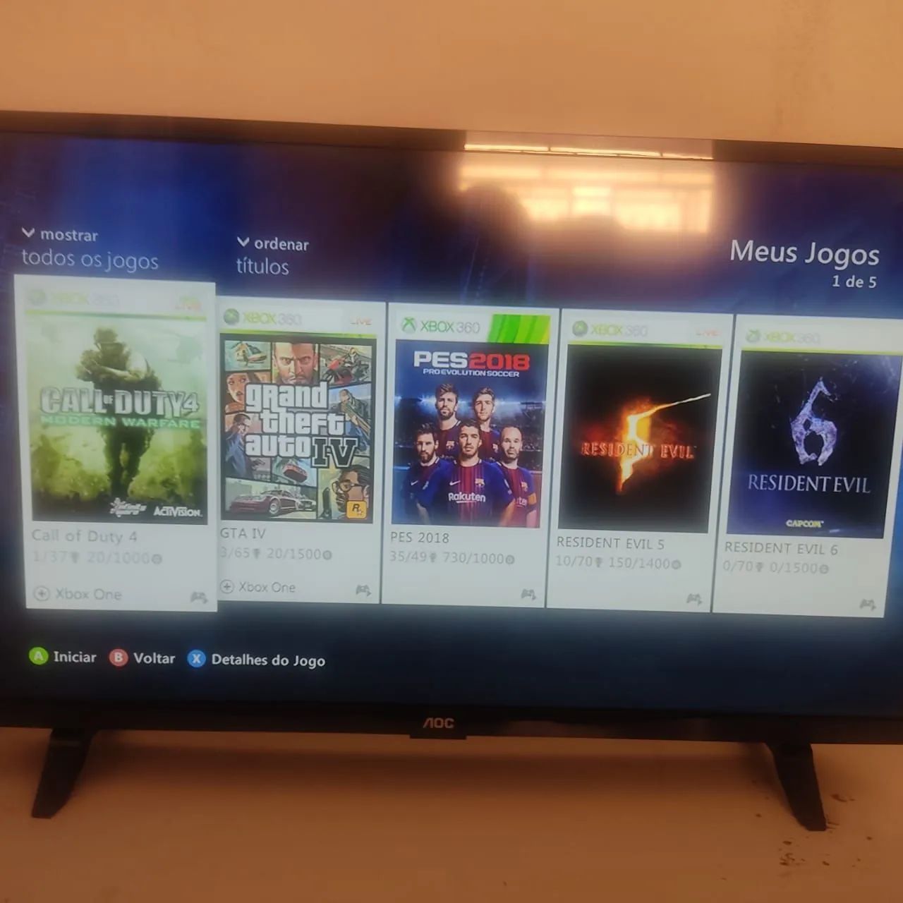 Xbox 360 com jogos  - Foto 5