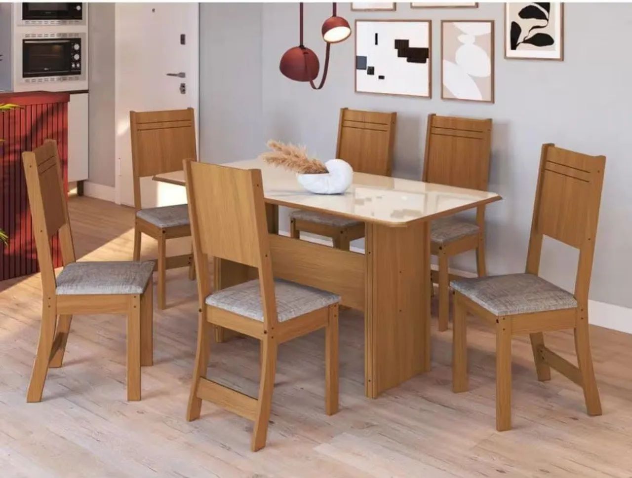 Mesa de Jantar com 6 Cadeiras