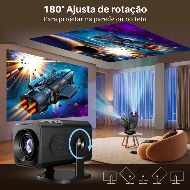 Projetor HY320 4k Full HD Wi-fi Android 11 Novo - Foto 3