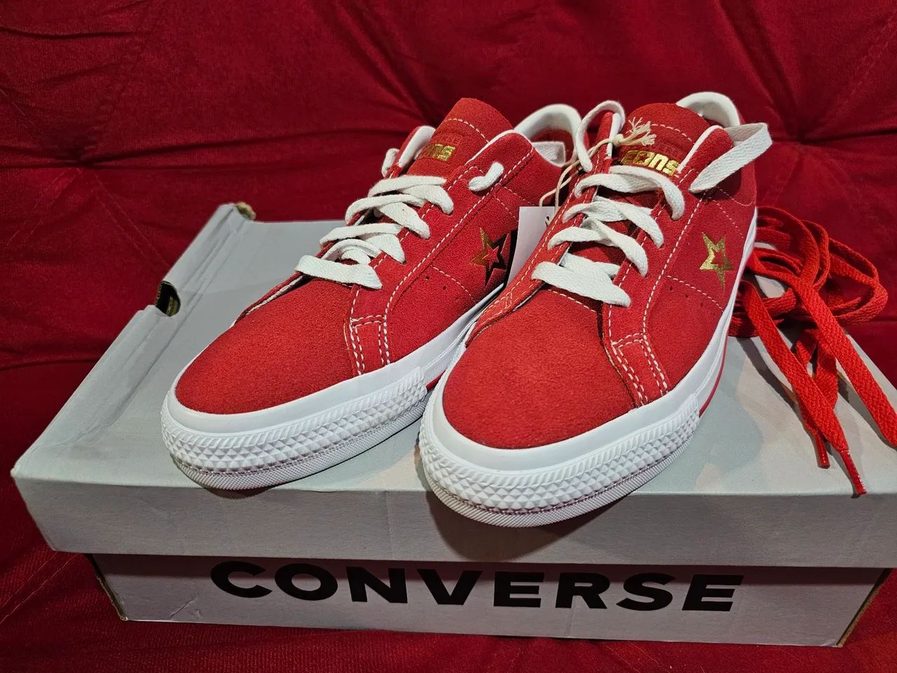 TÊNIS CONVERSE ONE STAR PRO "VARSITY RED - Foto 6