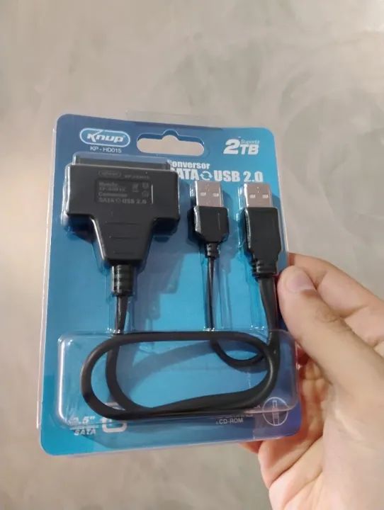 Conversor SATA para USB 2.0 - KNUP - KP-HD015 - Novo - Foto 4