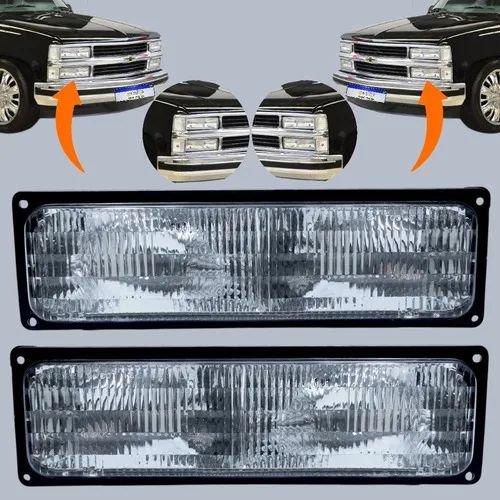Par Pisca Seta Inferior Silverado 1993 1994 1995 A 2001 Novo - Foto 2