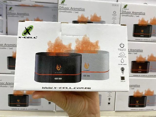 Umidificador de Ar e Difusor de Aromas 200ml com Efeito de Chamas 3D - Foto 6