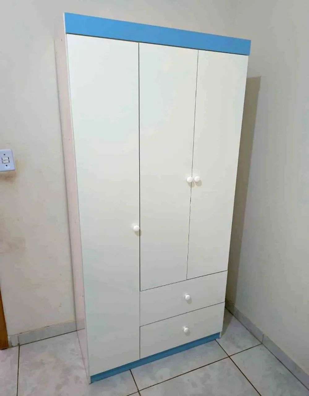 Guarda Roupa Infantil Azul