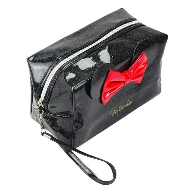 necessaire preta laço minnie mouse - disney - Foto 3