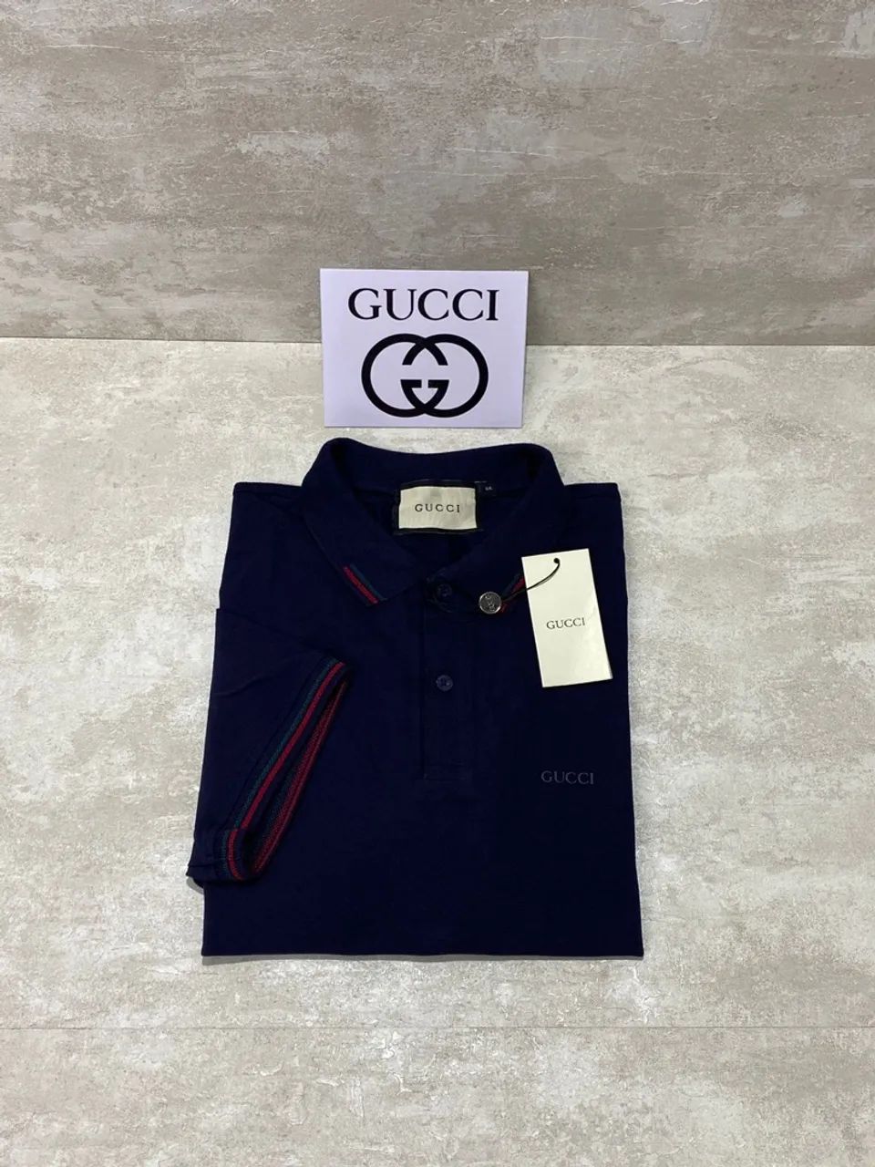 Camisa Polo Gucci Italy Regular Fit - Foto 2