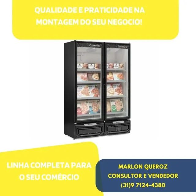 Freezer Vertical 2 Portas Gelopar Novo