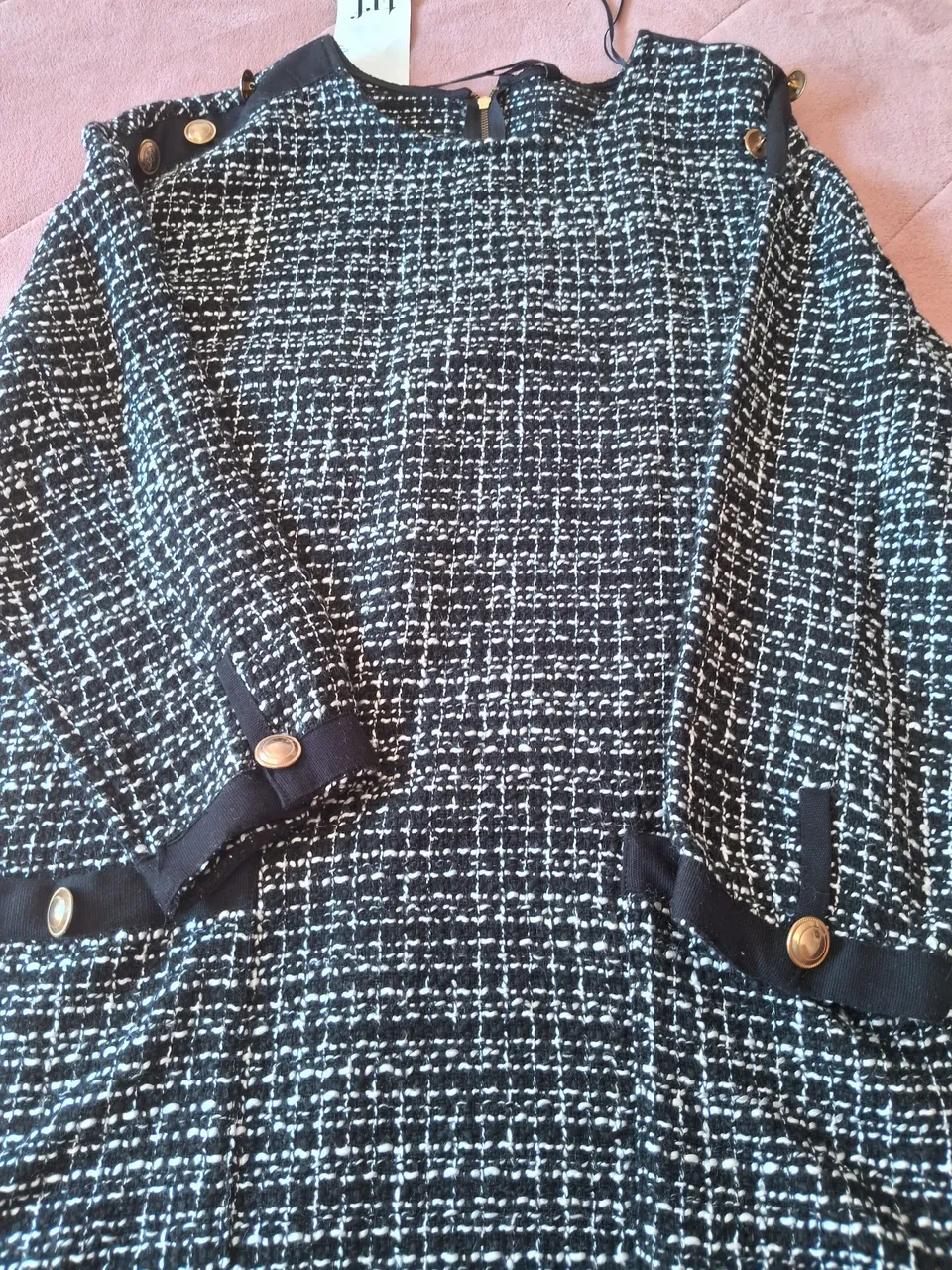 Vestido Chanel Preto e Branco