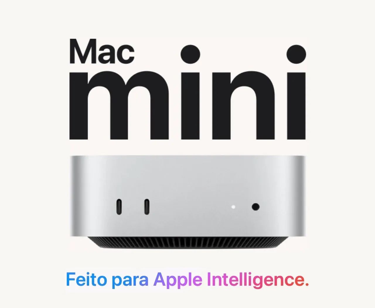 Apple Mac Mini M4 256Gb SSD 16Gb RAM - PRATA - Computadores e