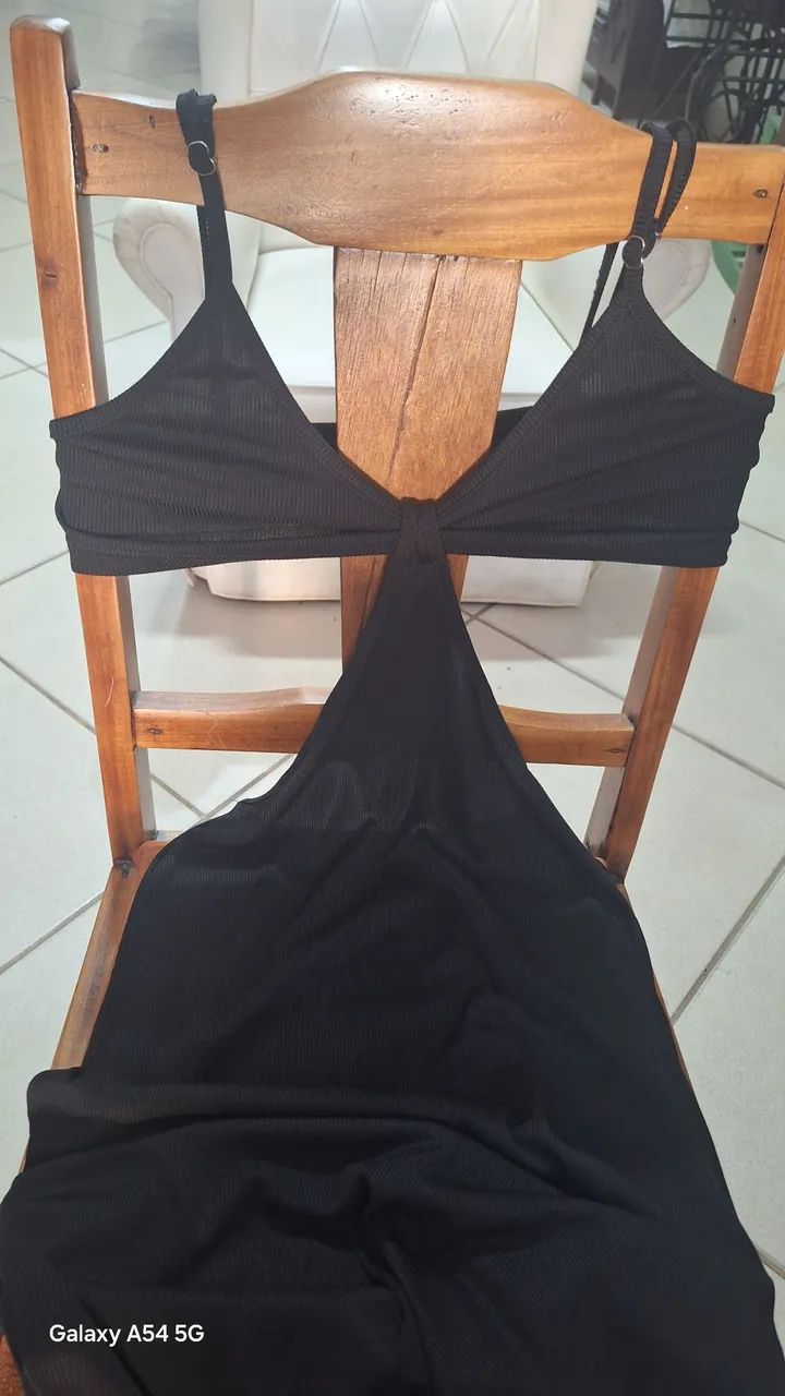 Vestido canelado P shein