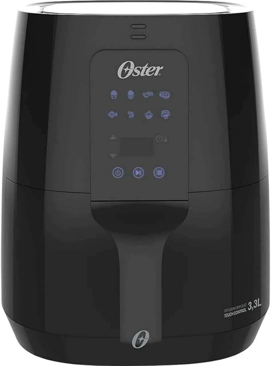 Air Fryer Fritadeira Oster Digital Control Sem Óleo com Painel Touch, 3,3 litros