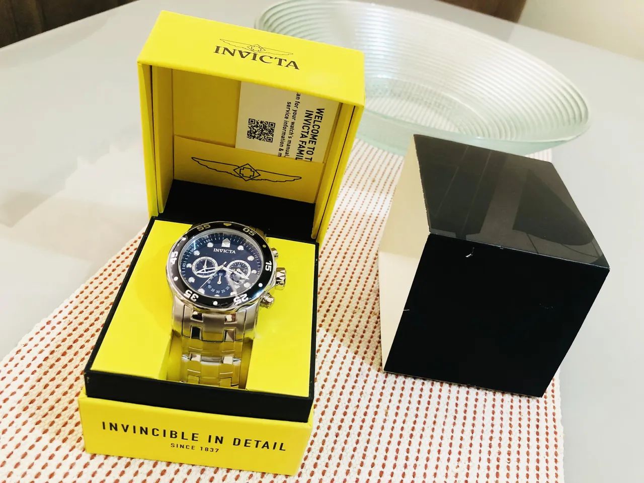 Relógio Invicta Pro Diver, aço inoxidável, prateado/preto.