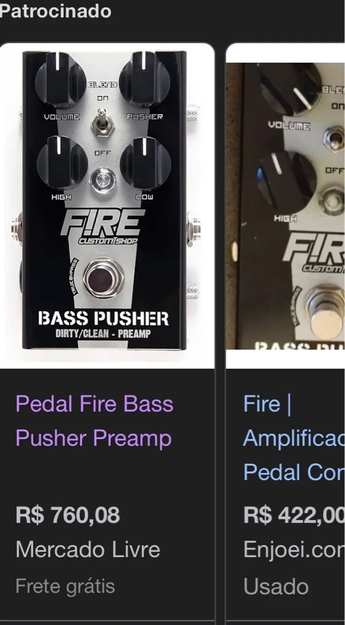 Pré ampli Fire com Drive