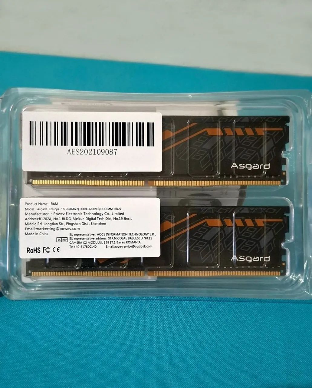 Memória Ram Asgard TUF, 2x8GB, 3200MHz, DDR4 - Foto 2