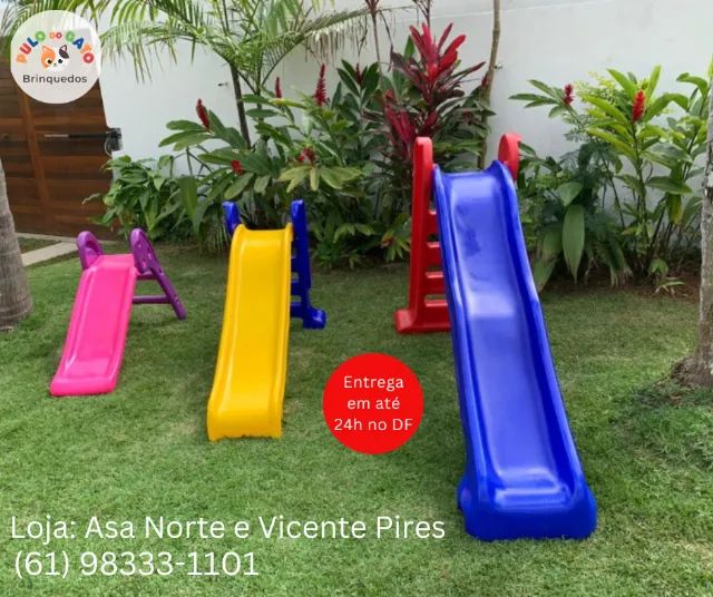 Promoção (Novos): Escorregadores 2, 3 e 4 Degraus. Entrega no DF em 24h.