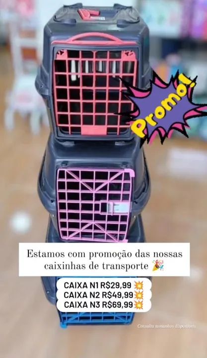 Caixa de Transporte para Pets - Promoção!