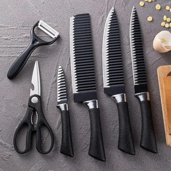 Kit 6 Peças Facas Antiaderente