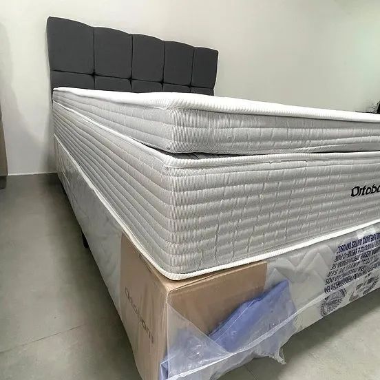 Cama Box Solteiro Serenita com Pilowtop Ortobom - Entrega grátis p/ Fortaleza